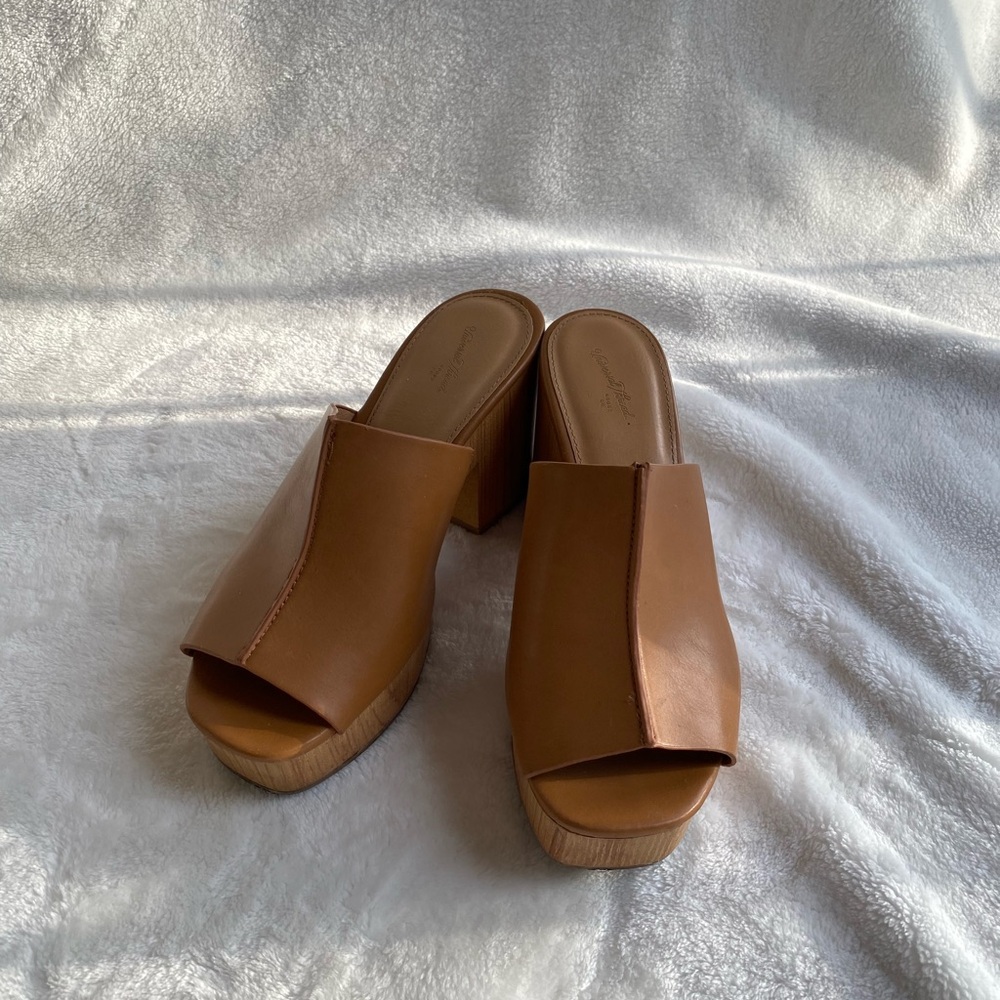 Universal Thread Open-Toe Platform Chunky Mules S… - image 2